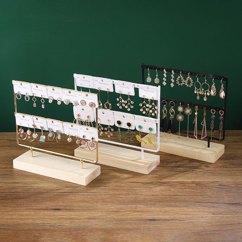 Close-up of Multi-Tier Earring Organiser