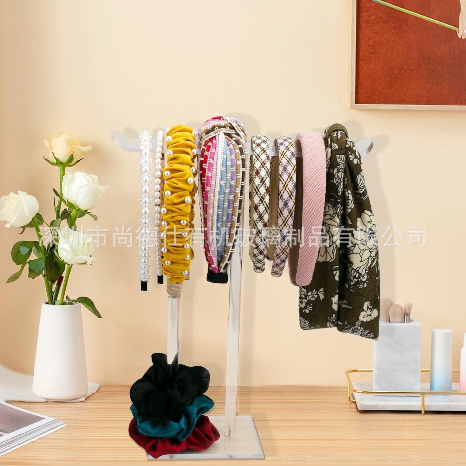 Full view of acrylic jewellery display