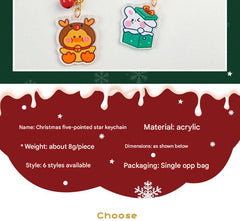 gingerbread design silicone keychain