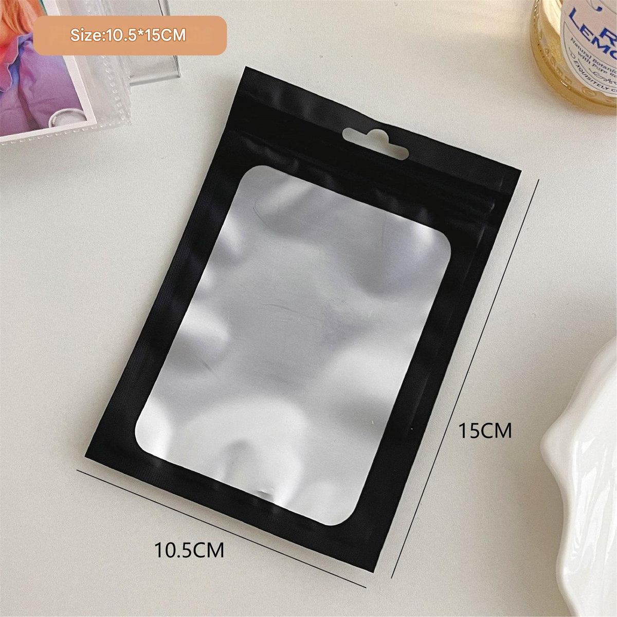 resealable mylar bag for cosmetics
