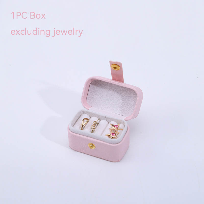 Portable Miniature Ring Box compact travel size