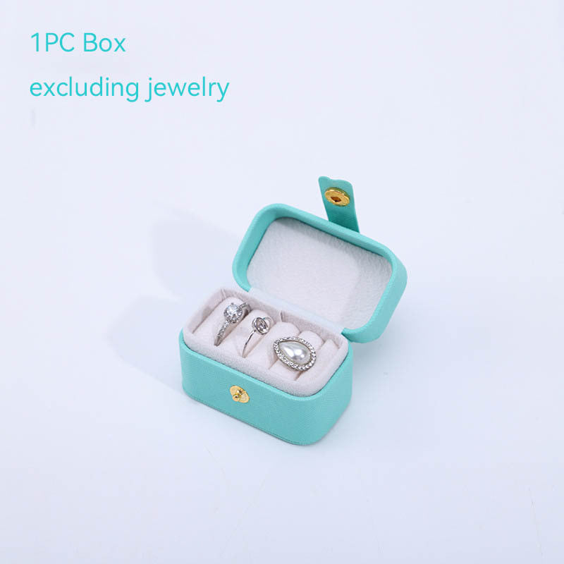 Portable Miniature Ring Box with snap closure