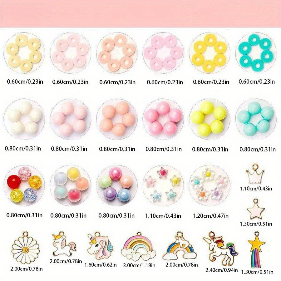 Accessories included in beading kit for children