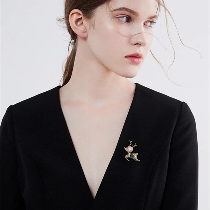 Close-up of Unique Hollow Design Brooch