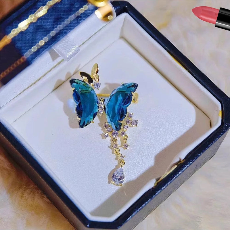 Stylish butterfly brooch design for women's fashion