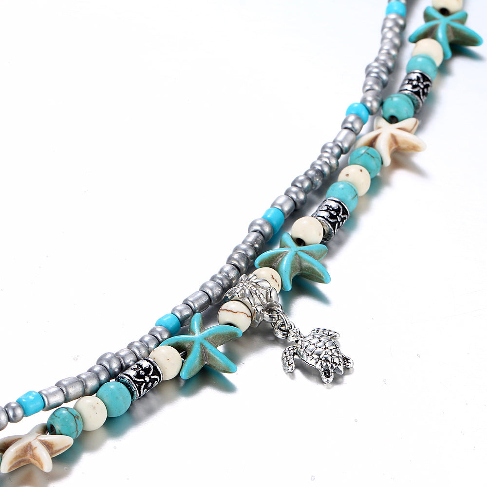Ocean-themed Anklet for Summer Fashion