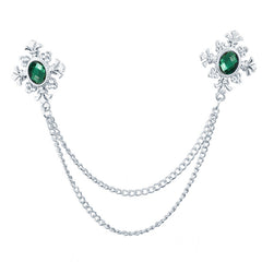 Fashionable brooch styled on a jacket image 3