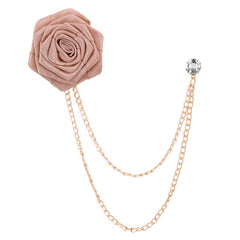 Wearing a vintage rhinestone floral brooch