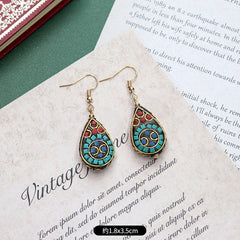 Lightweight women's earrings on display