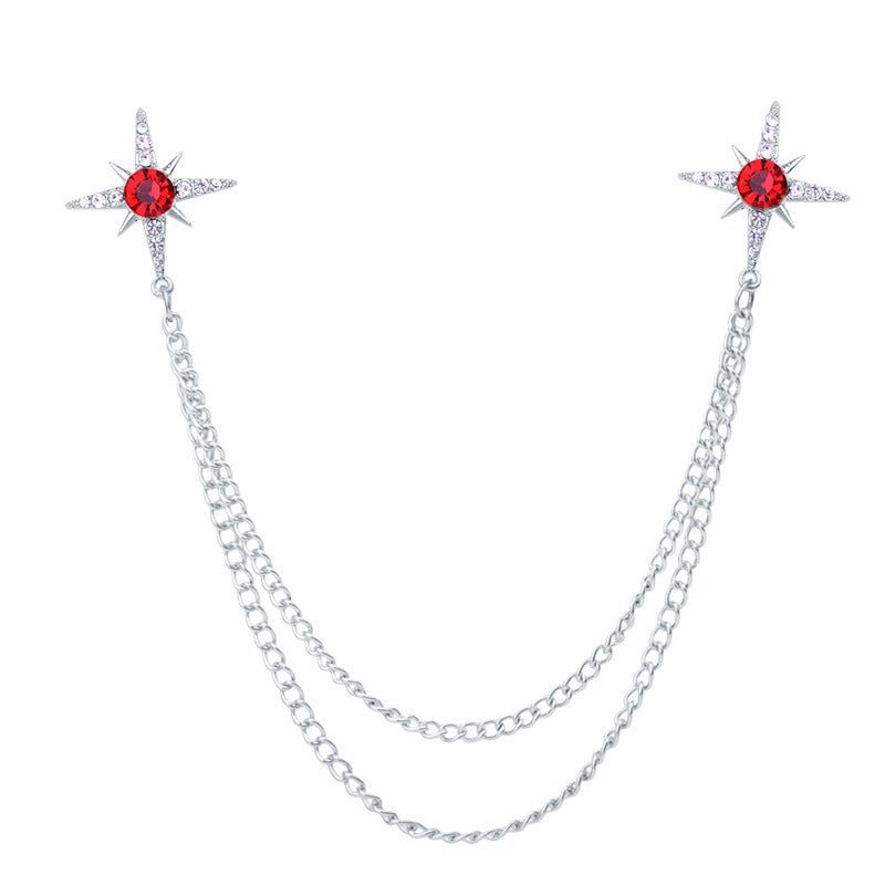 Brooch showcased on a formal outfit