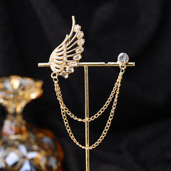 Wearing vintage necklace at a formal event
