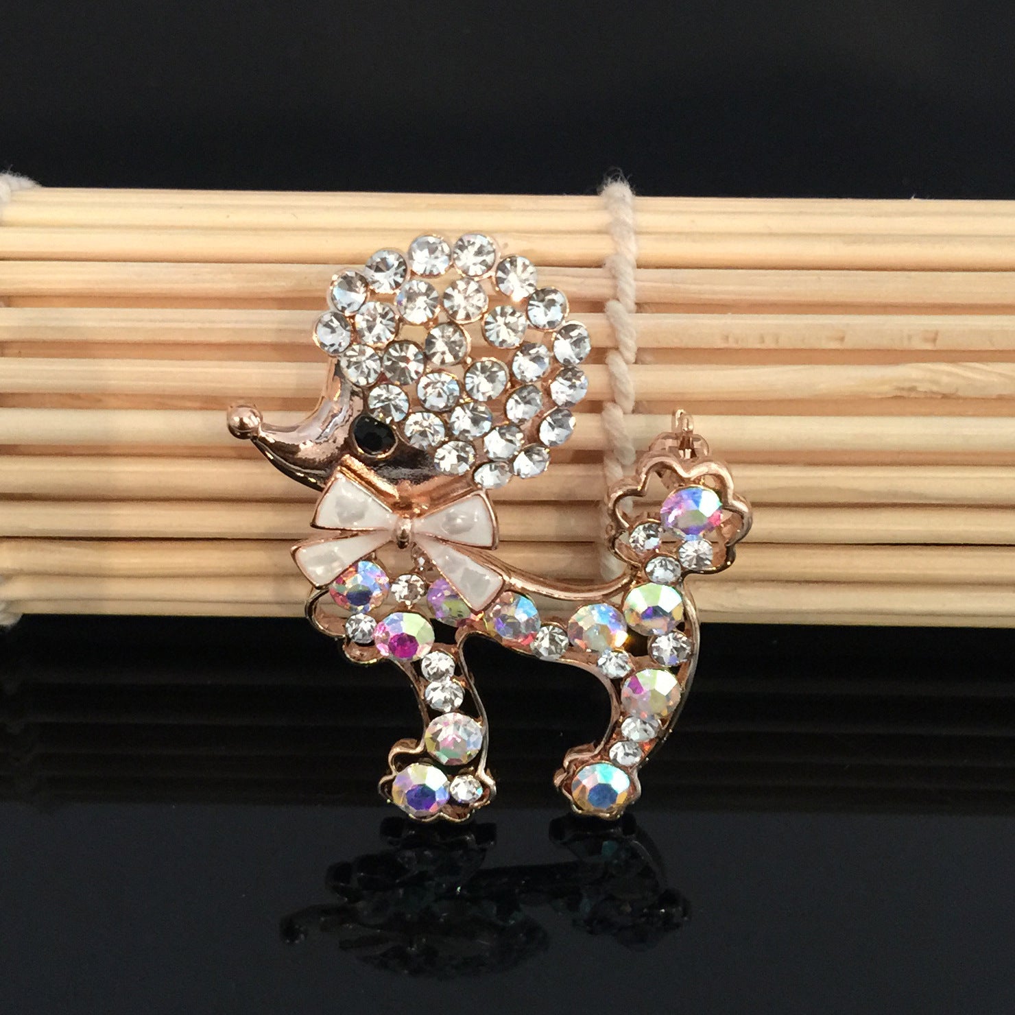 Chic women's brooch styled on a scarf - Image 6