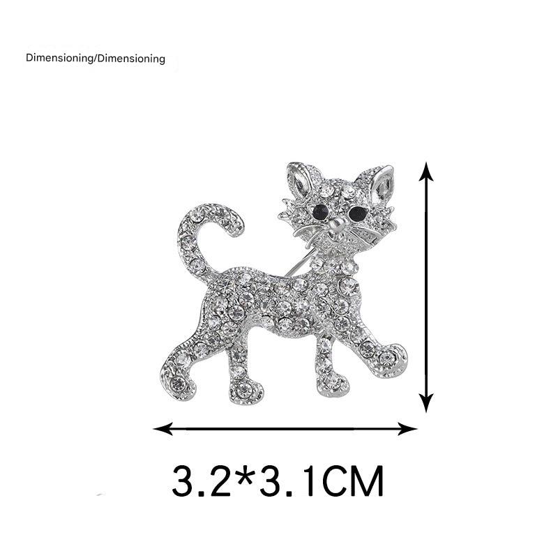 Close up of electroplated animal brooch pin