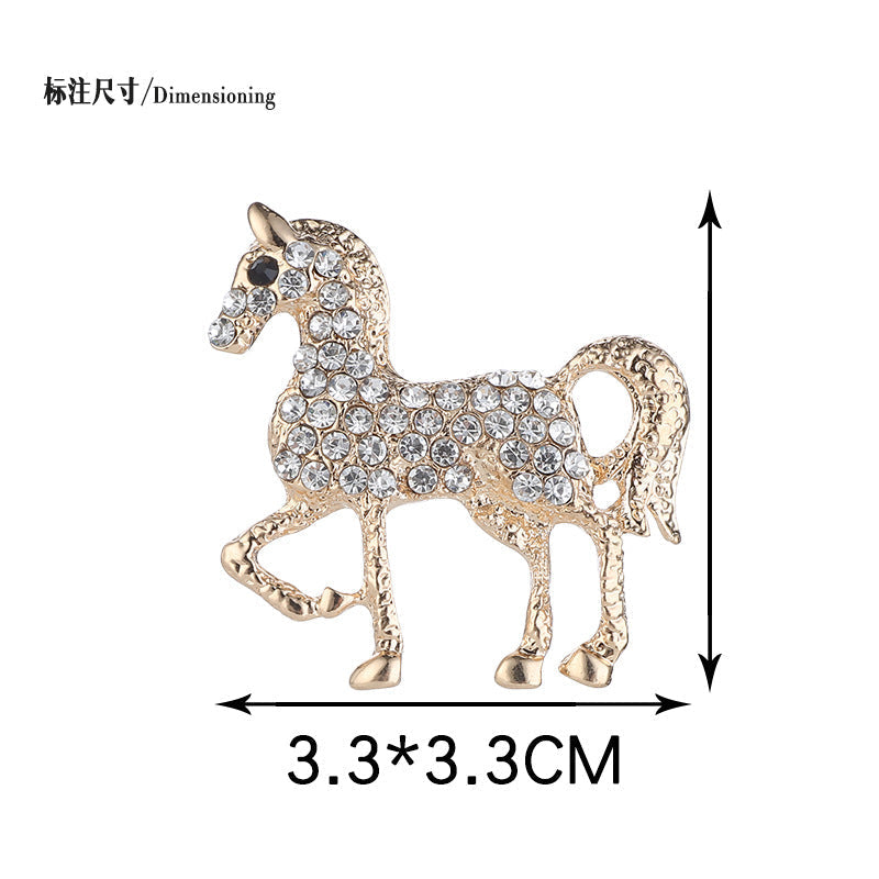 Brooch pin worn on casual outfit