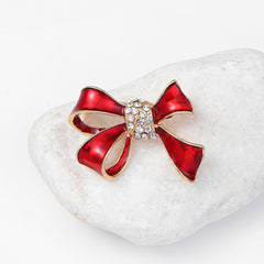 Pink Rhinestone Brooch Pin Image 7