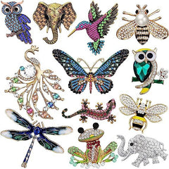 Charming owl brooch on display