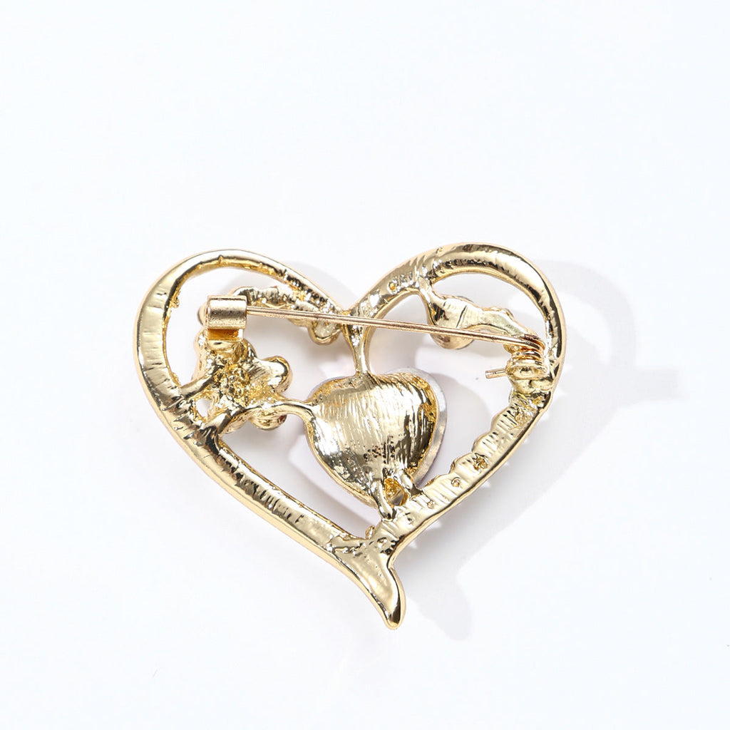 stylish women's fashion brooch displayed