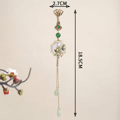 pearl accented vintage brooch display