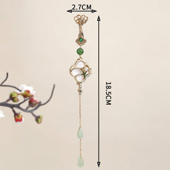 traditional Chinese style brooch side view