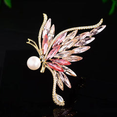 Unique design of the butterfly brooch in display