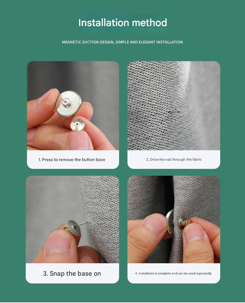 No-Drill Curtain Tieback Clip Image 8