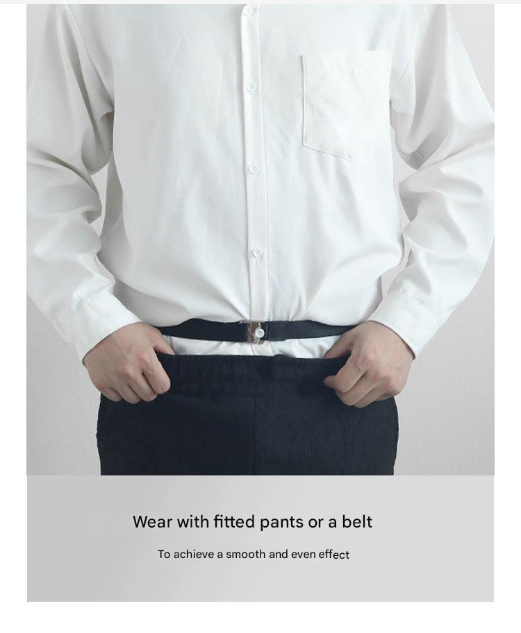 Image of the black elastic fabric shirt stay