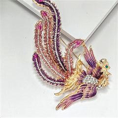 Colorful rhinestone pin in KC Gold