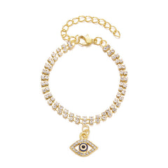 Beautiful blue eye bracelet displayed