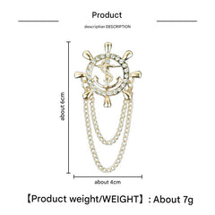 Fashionable Nautical Brooch for Outfits Image 7