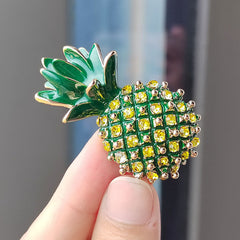 Stylish Pineapple Brooch on a jacket