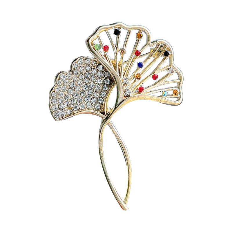 Sparkling brooch against neutral background image 5