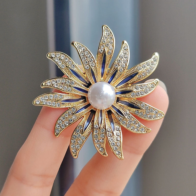 brooch showcasing pearl detailing