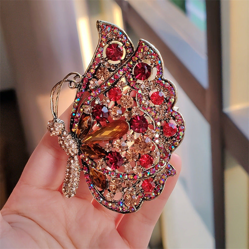 Vibrant butterfly pin for women