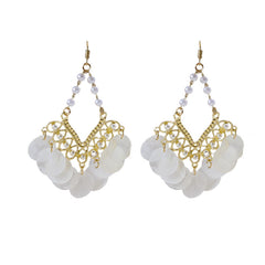 Chic Vintage Shell Tassel Earrings image 5
