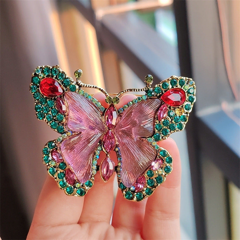 Butterfly brooch showcasing intricate details