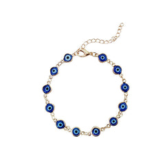 Turquoise Blue Bracelet Adjusted to Wrist
