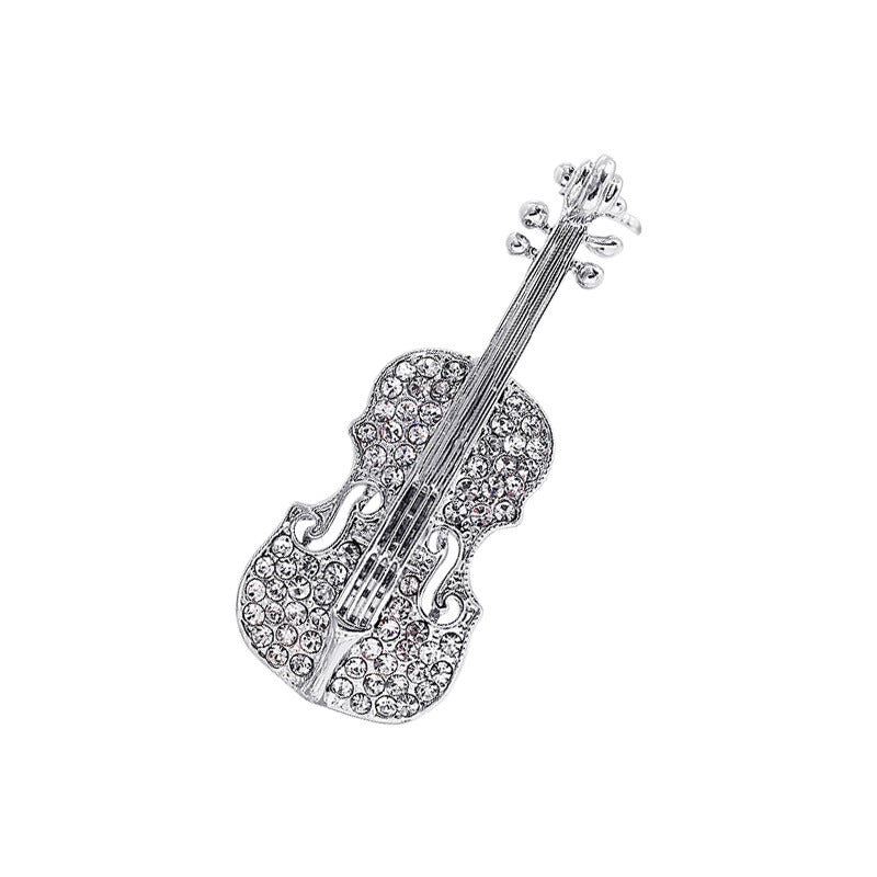 Close-Up of Violin Brooch Detailing
