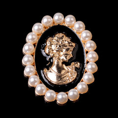 Elegant Vintage Floral Brooch Pin image 2