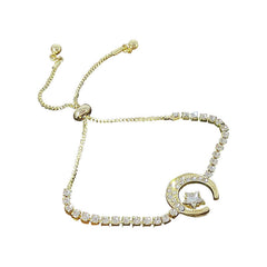 Flat Lay View of Zirconia Bracelet