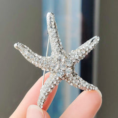 Multi-colour starfish pin displaying various colours