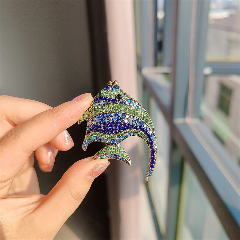 Tropical Fish Brooch on display