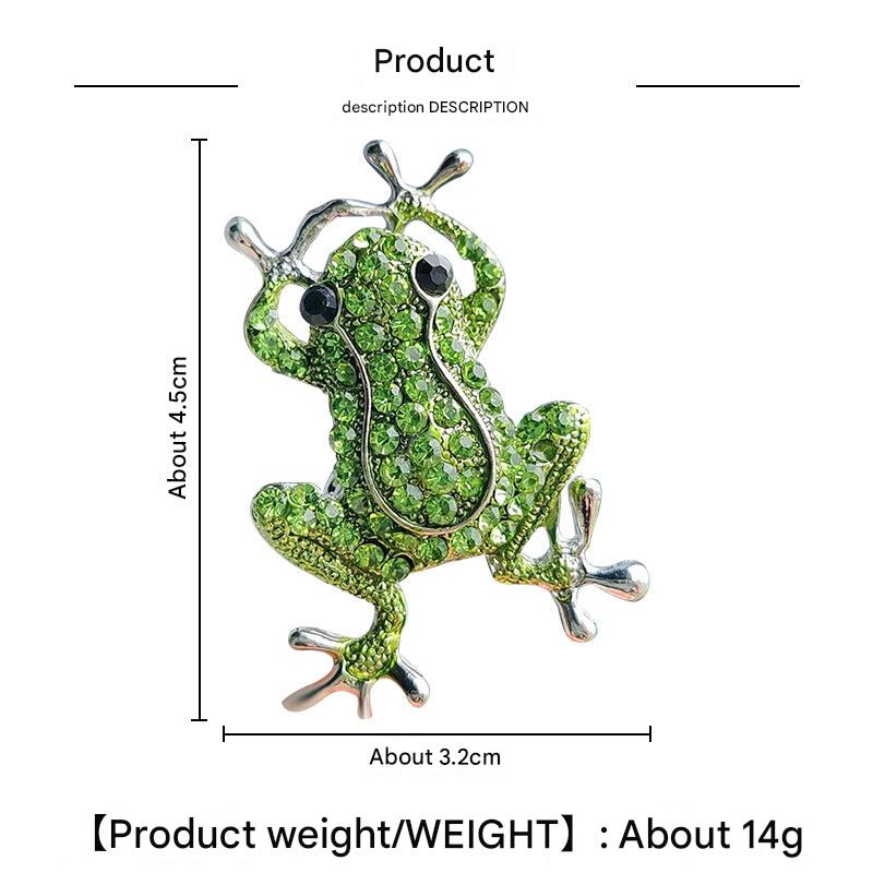Charming Frog Brooch with playful design