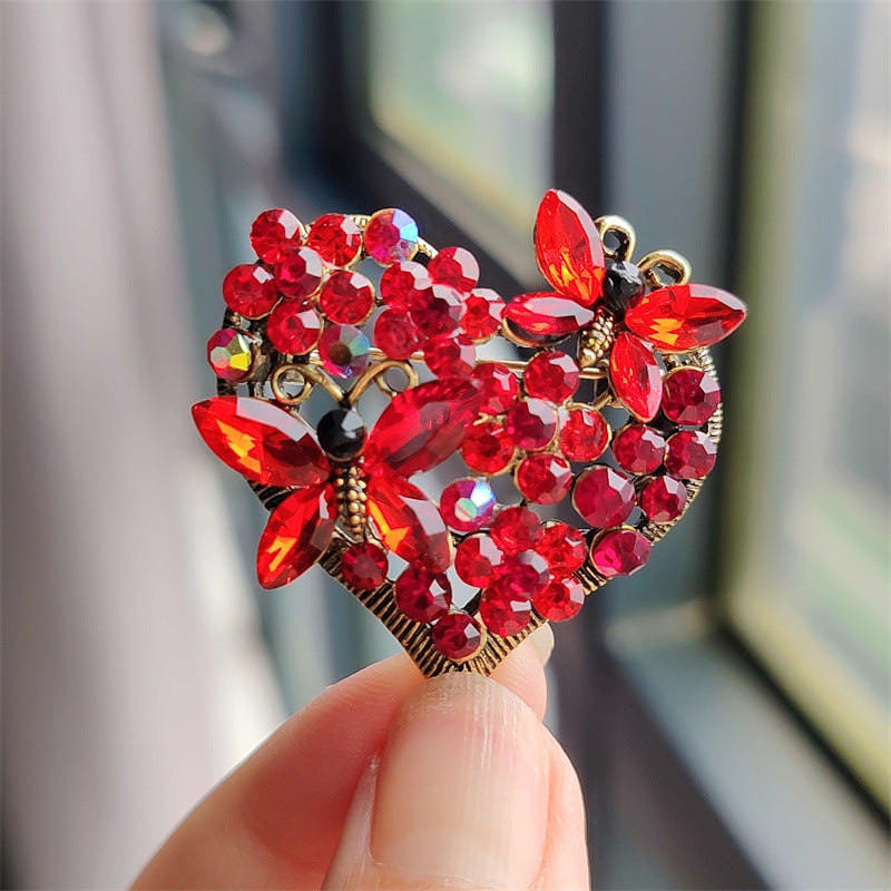 Fashion Brooch on a model's blazer