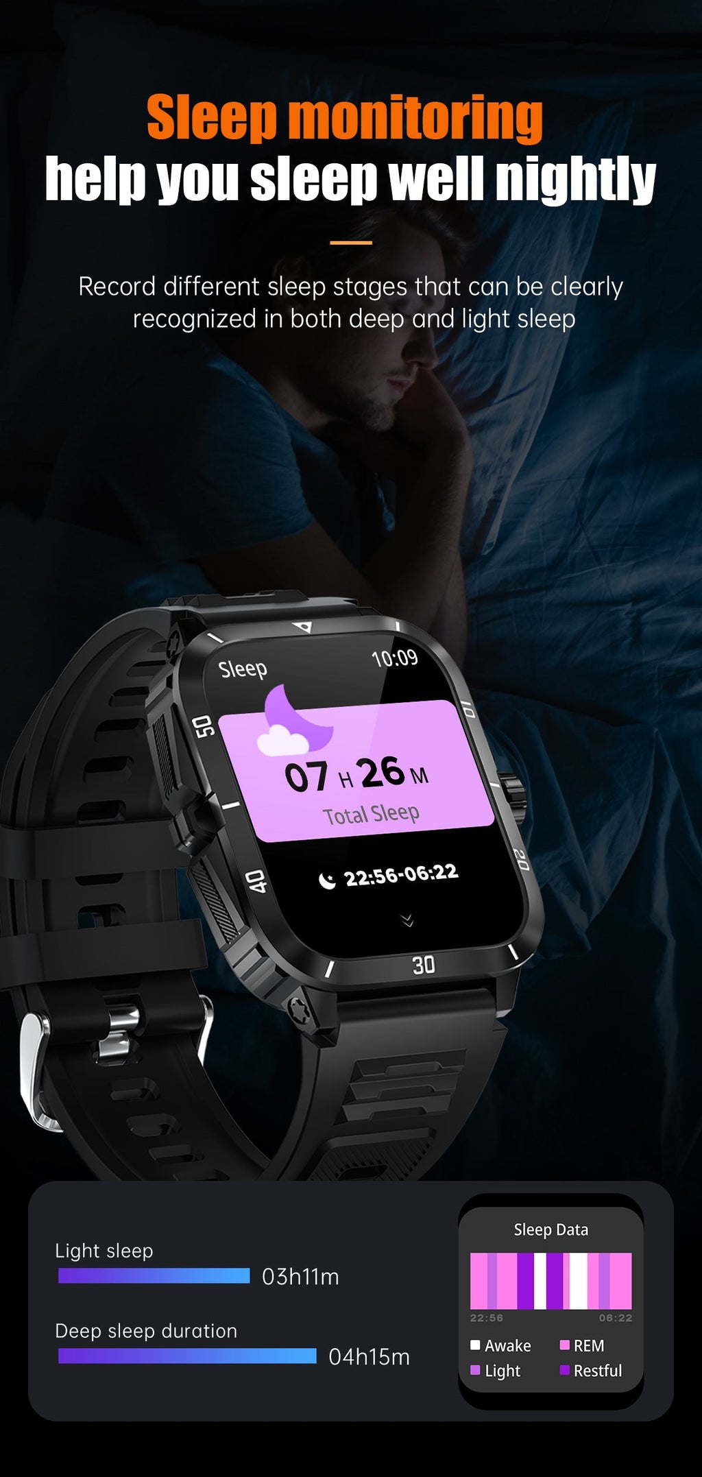 Smart Sports Watch Display Close-up - Image 6