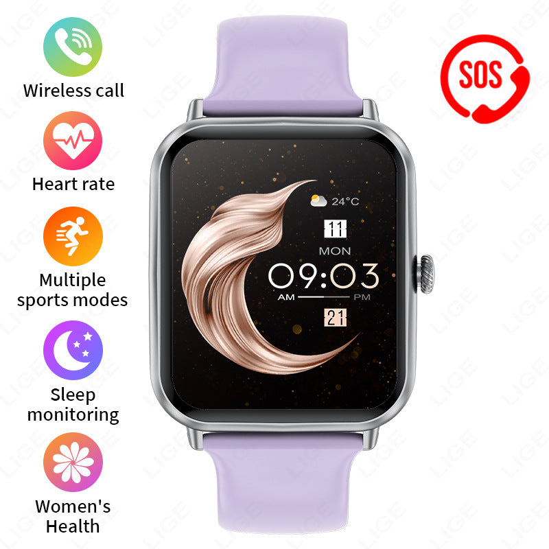 Smartwatch showcasing health monitoring functions