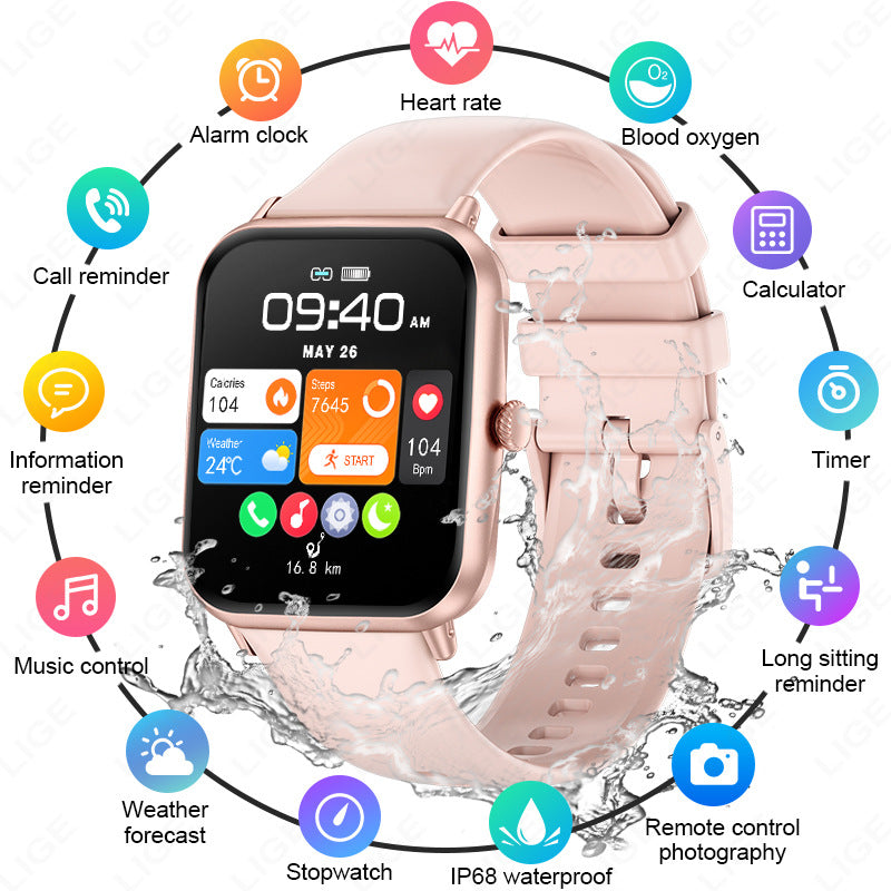 Waterproof smartwatch suitable for fitness activities
