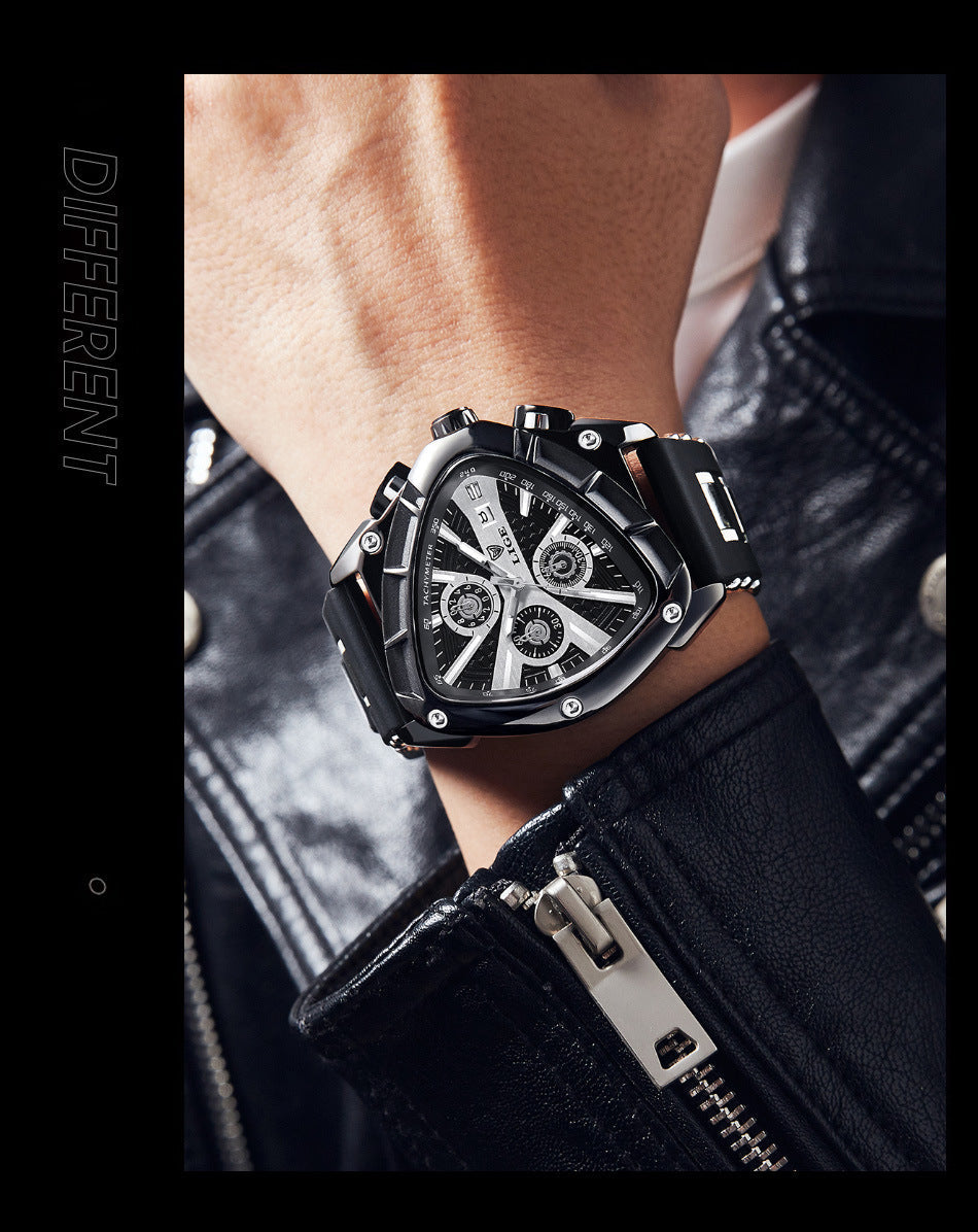 LIGE watch in rose black colour on display