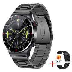 Smartwatch user interacting with touch interface