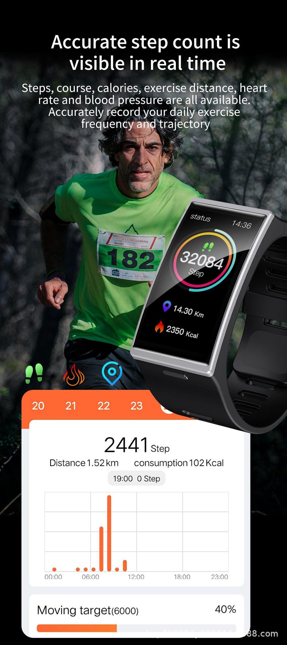 DM12 smartwatch various colours display