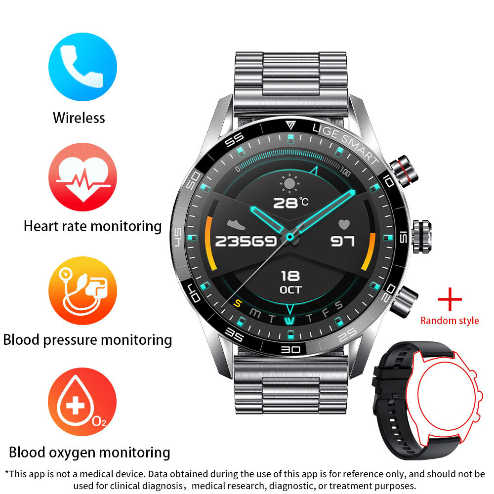 Smartwatch for men with heart rate monitor